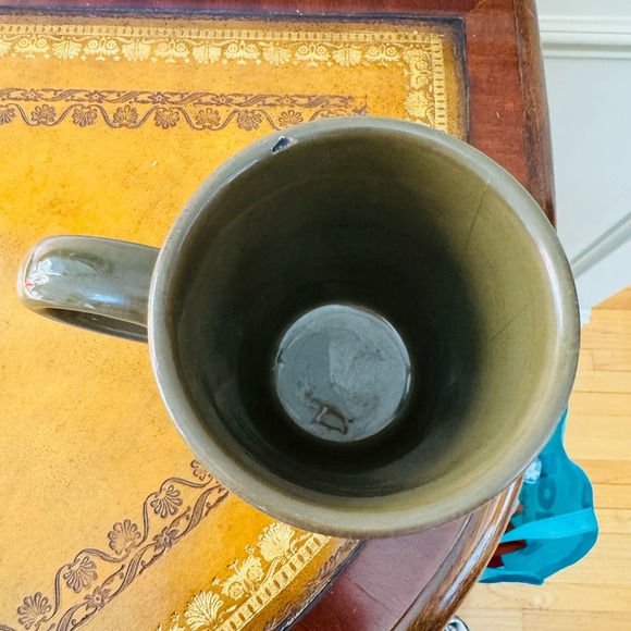 Tag Terra Olive Green Soho Reactive Glazed 16 oz Mug Coffee Cup - Picture 3 of 5